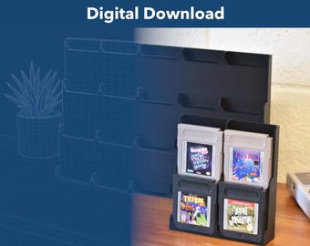 Fichiers d'impression numérique - Risers de cartouche GameBoy - Affichez jusqu'à 20 jeux GameBoy