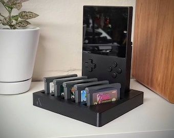 Compacte analoge opbergstandaard op zak - voor Gameboy- en GameGear-games - 3D-geprint