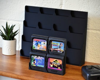 GameGear Cartridge Risers - Display up to 16 Game Gear Games - 3D Printed Stand