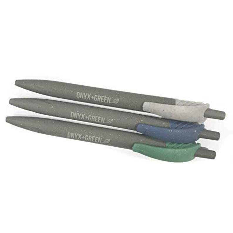 ECO FRIENDLY Retractable Gel Pens / Pack of 3 / Made From Recyclable