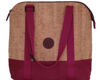 ECO FRIENDLY Cork Lunch Bag / Recyclable & Biodegradable / Waterproof / Food Safe / Insulated / Lightweight