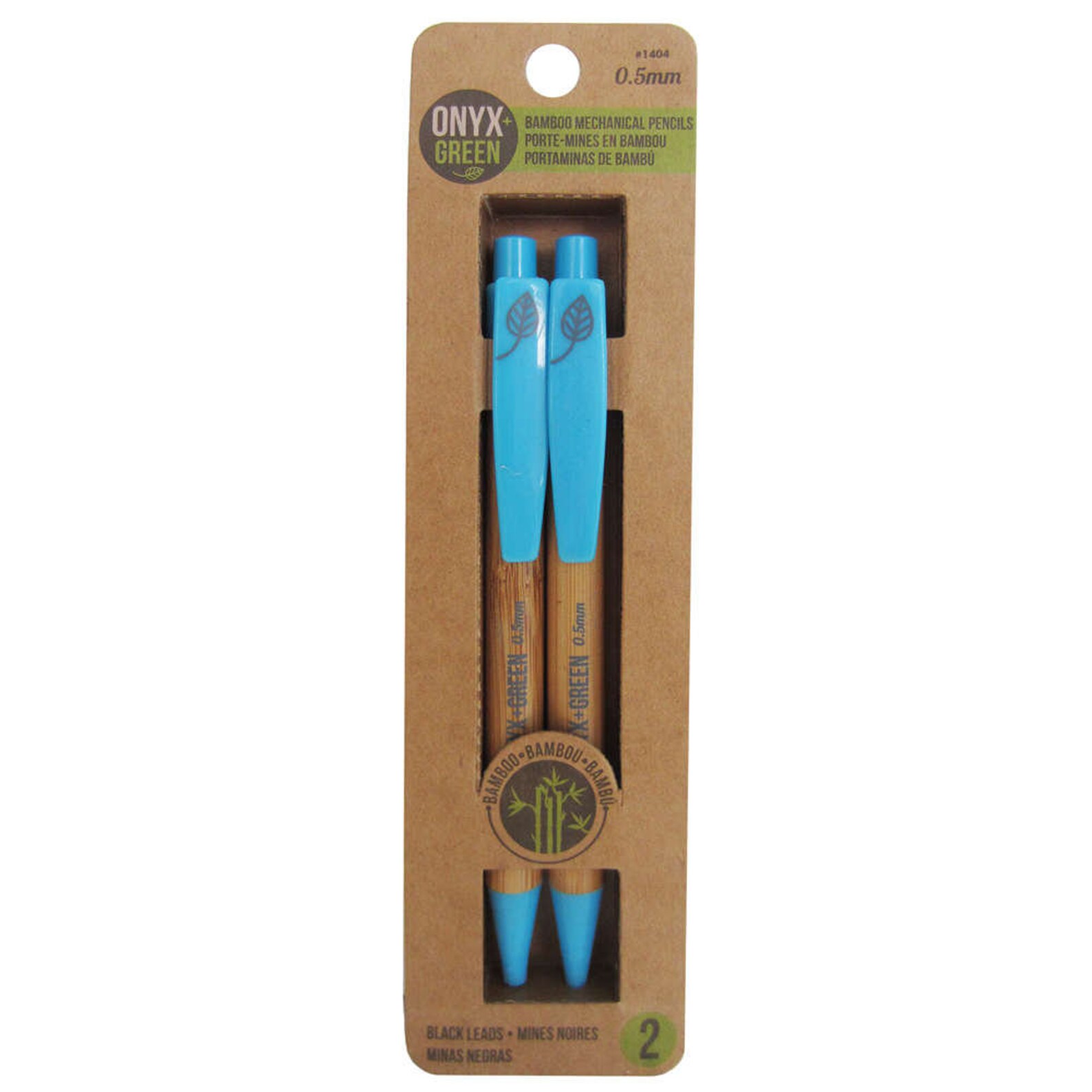 ECO FRIENDLY Bamboo Mechanical Pencils / Pack of 2 / Biodegradable