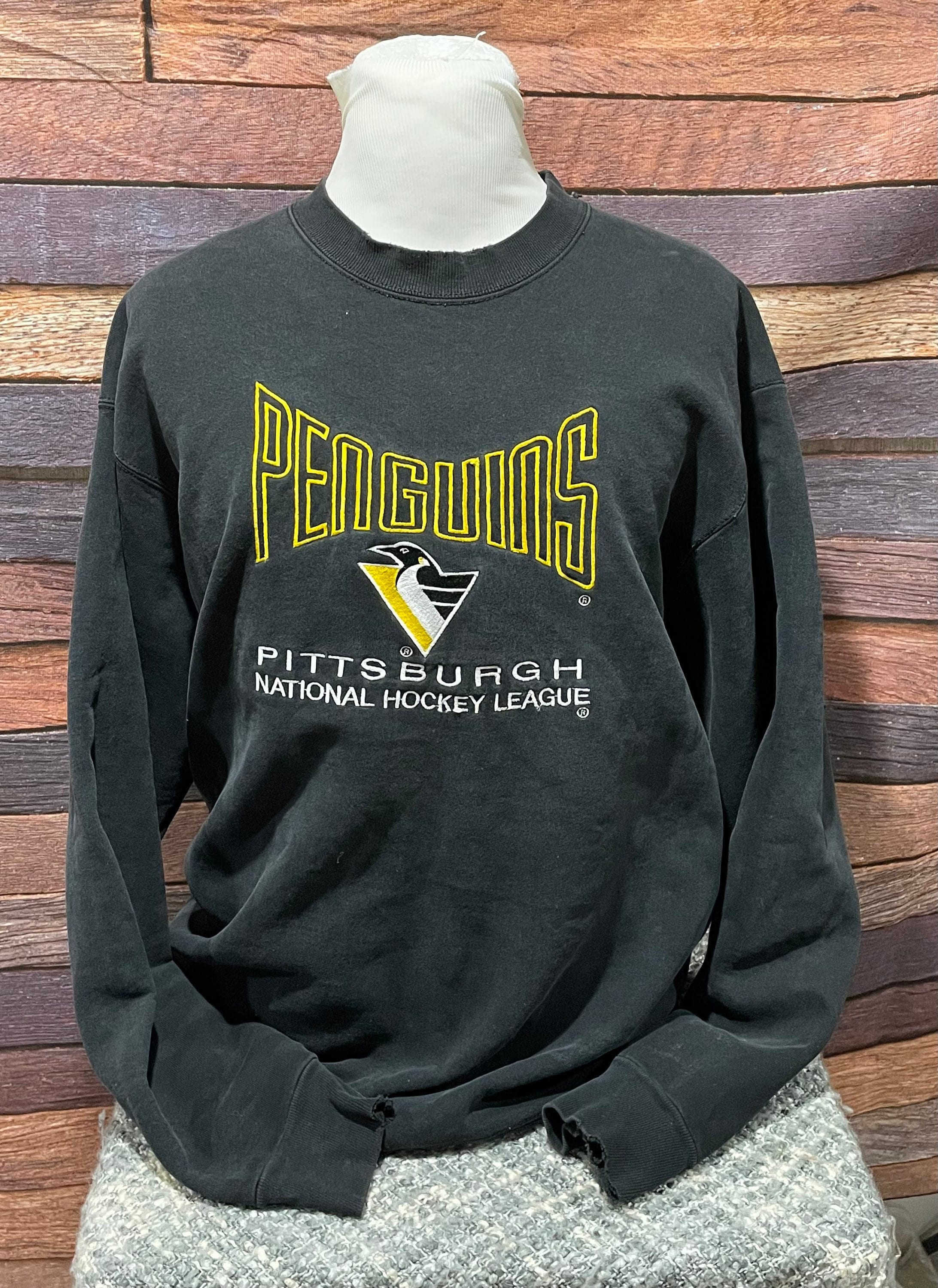 Pittsburgh Penguins Hoodie Mens Small Sweatshirt Sweater Black