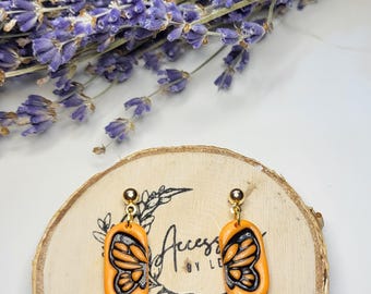 Monarch Butterly Earrings