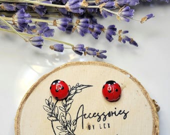 Lady Bug Earrings (Studs)