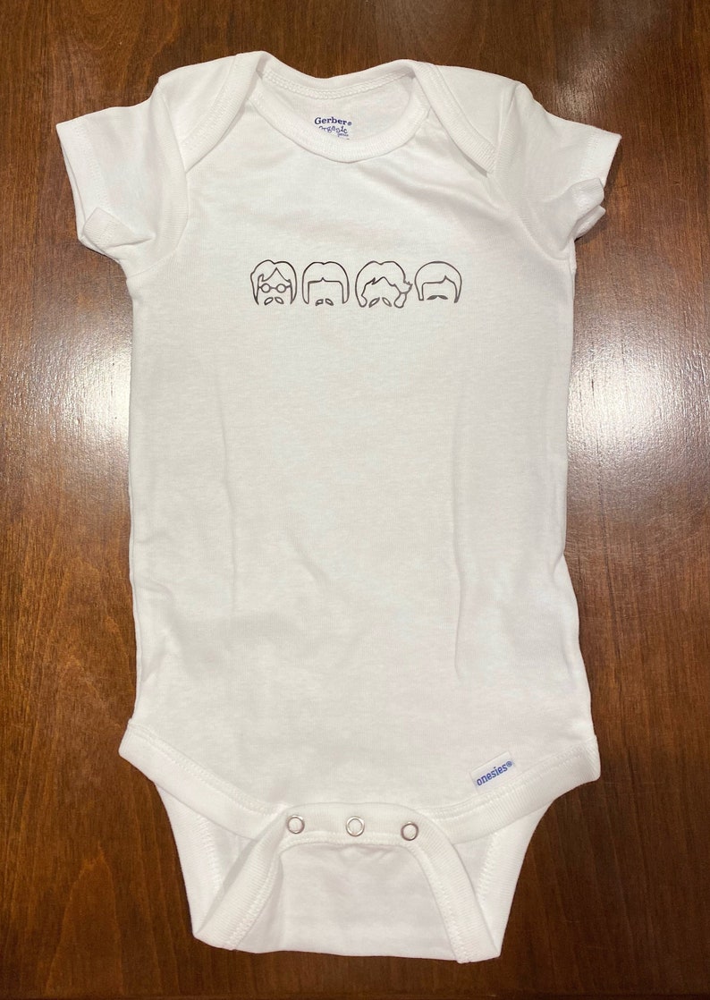 The Beatles Abstract Onesie Trendy Onesie Band Tee Etsy