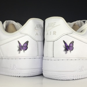 Baby 3D Purple Butterfly Re-usable Sneaker Decal - Nike AF1, Adidas Superstar