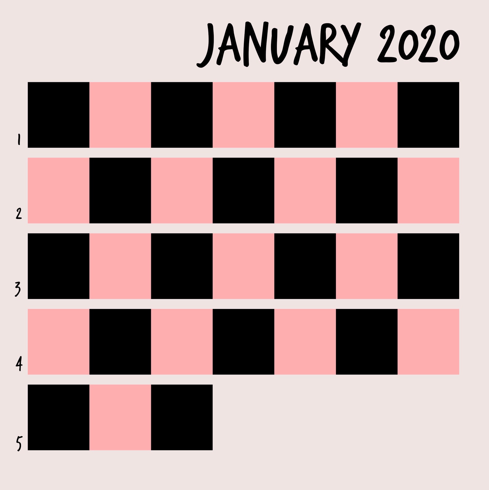 Daily Photo Calendar Photoshop Template Etsy