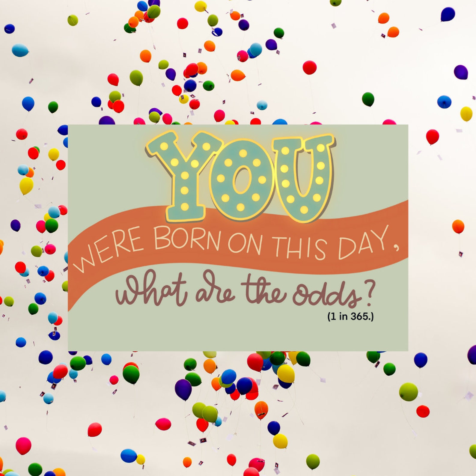 You Were Born on This Day Birthday Digital Download Greeting - Etsy