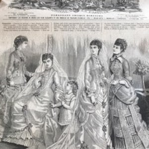TWO French fashion journals 1879 La Mode Illustree