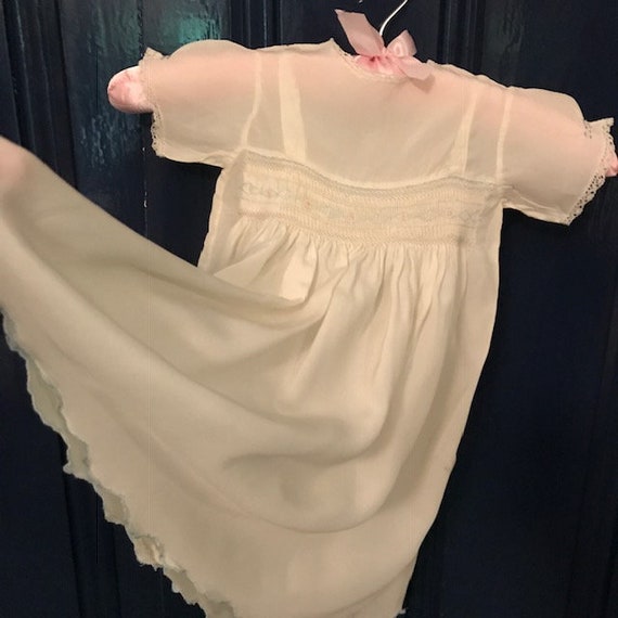Vintage smocked Baby's Dress