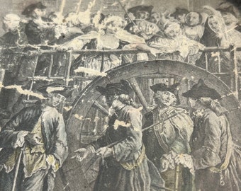 Antique French Tray Revolution Theme