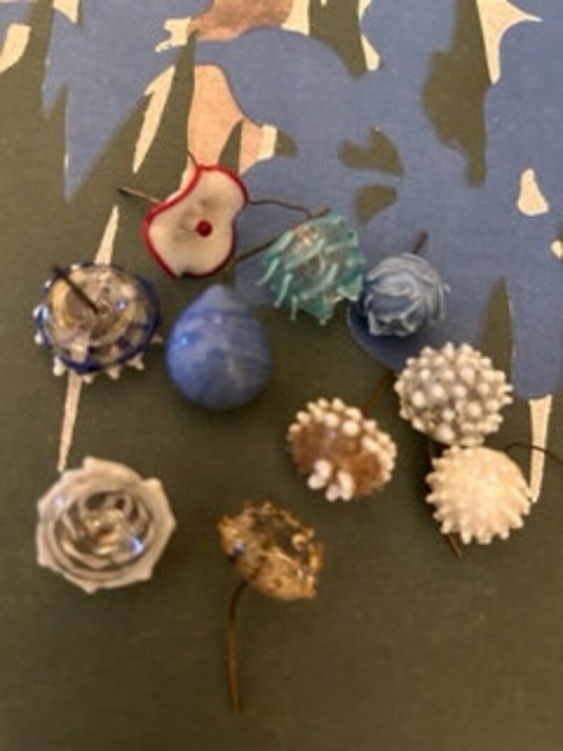 RARE Antique Murano Glass Flowers Art Glass Etsy