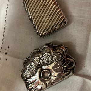 TWO Antique European Silver Coin Purses