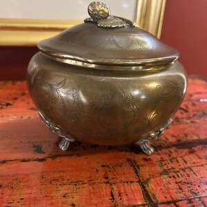 Antique Austro-Hungarian Sugar Box Silverplate