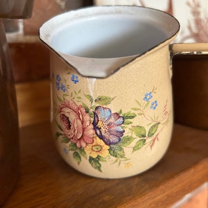 Antique French Enamel Ware Jug