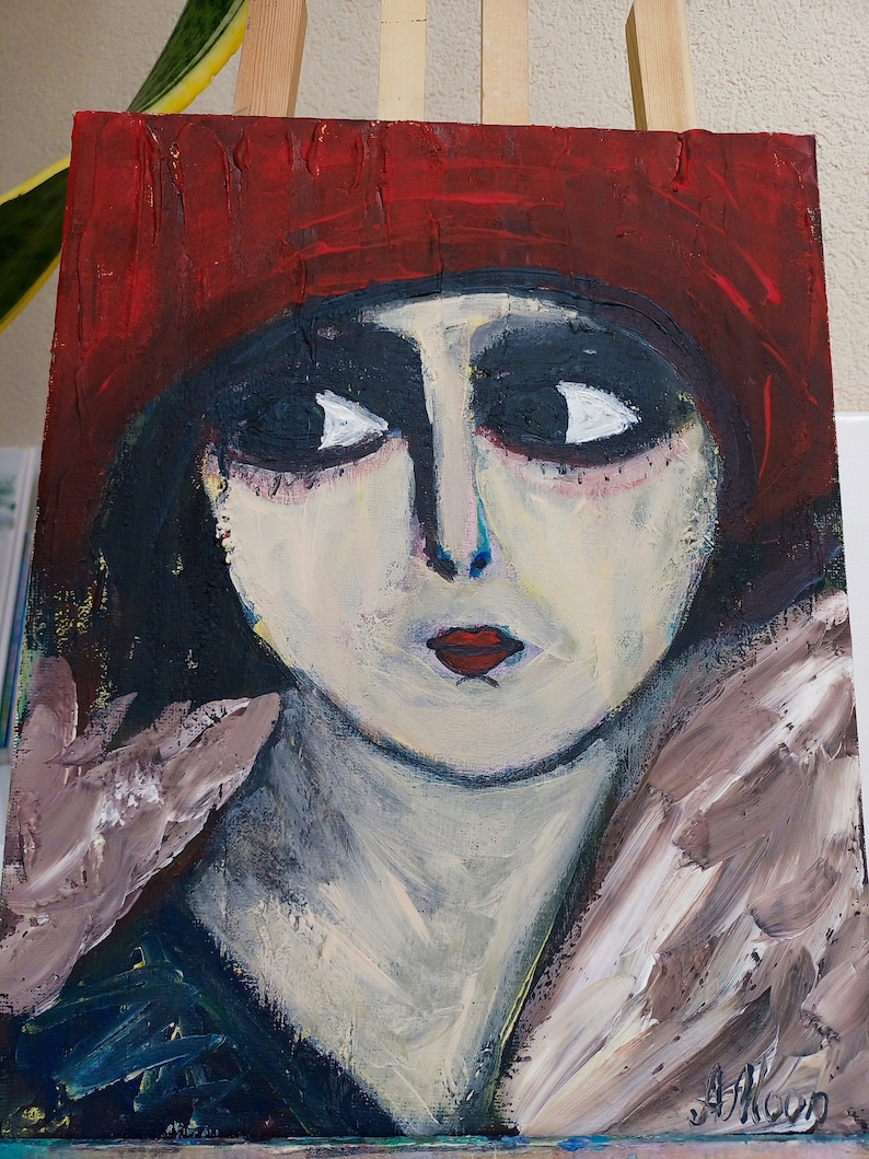 Schilderij Meisje van Kees van Dongen dame met rode hoed Etsy Nederland Schilderij Meisje van Kees van Dongen dame met rode hoed Etsy Nederland
