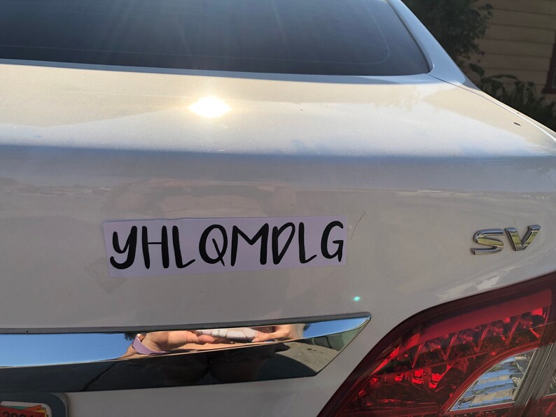 YHLQMDLG car decal bad bunny car decal Benito car decal Etsy