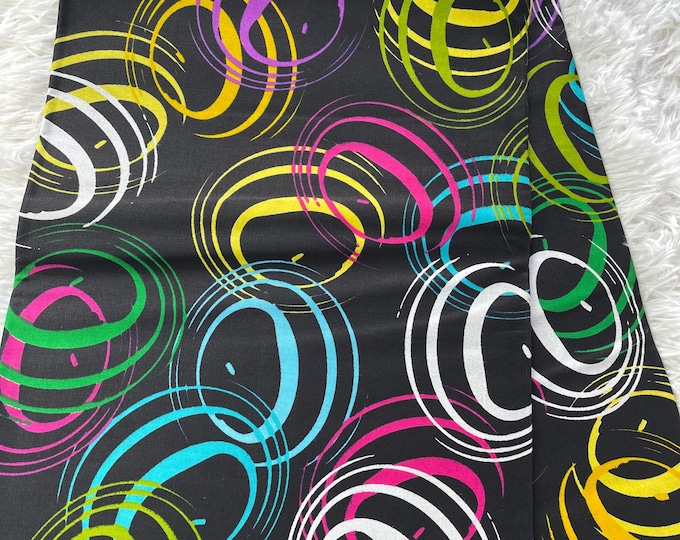 African Fabric/Ankara-Black Blue Yellow Color/Ankara 6 Yards/African Fabric Print/African Cotton/Mudcloths/Wax Fabric/MK411