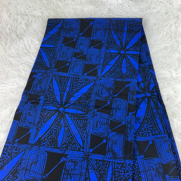 African Fabric/African prints/ Ankara fabric/ African wax/Kitenge fabric/African prints/African fabric/MK168/Blue Fabric