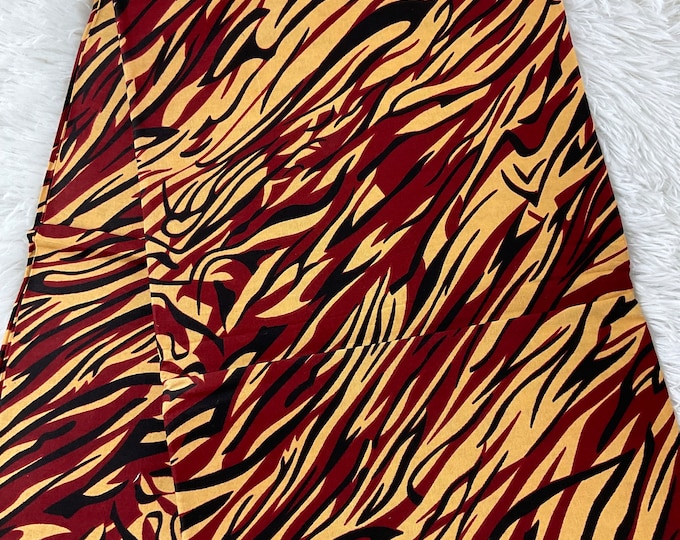 African Fabric/African prints/ Ankara-Wine and cream fabric/ African fabric by the yard/ Wax prints/ African fabric for apparels/MJ23