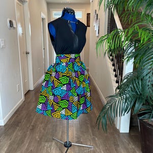 Afrikaanse rok/Ankara-rok/groen, witte Afrikaanse rok/Afrikaanse kleding/maxirok/plus size jurk/lange rok/boho/hippierok/jurk van Ankara/