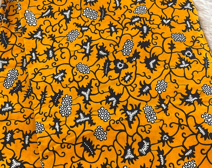 African Fabric/African prints/ Ankara fabric/ African headwrap/ Blue Wax prints/ African fabric for crafts/ quilt/MK580