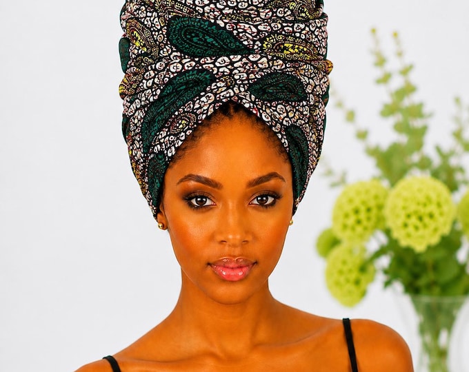 Ankara headwrap/African headwrap/African fabric/ African clothing/African scarf/ African headband/ turbans/ Hairpiece /