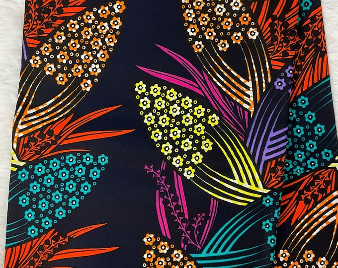 Multicolor African Fabric/African prints/ Ankara fabric/ African fabric per yard/ African fabric for crafts/ African fabri/FG19