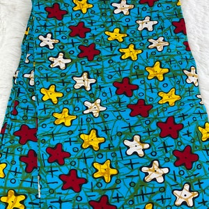 Multicolor African Fabric/African prints/ Ankara fabric/ Wax print/ African fabric for decor/ African fabric for crafts/AfricanMK590