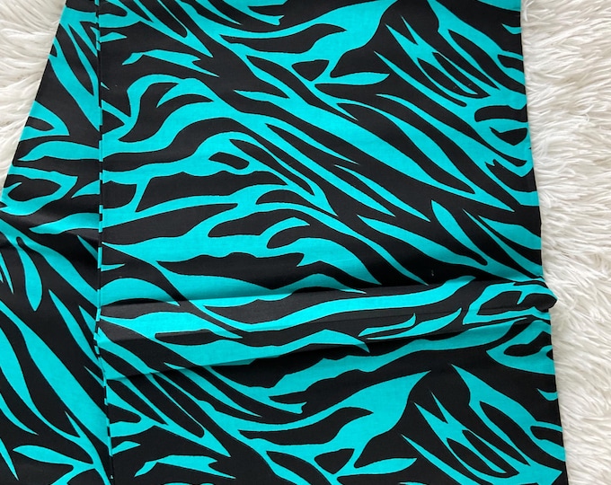 African Fabric/African Fabric Teal/African Fabric For Dresses ,Drum LampShade ,Napkins, Pillow Covers, Furniture/Ankara Fabric 6/ MK125