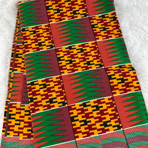 African Fabric/African prints/ Ankara fabric/ African wax/Kente fabric/African fabric per yard/ African fabric for/ZM23