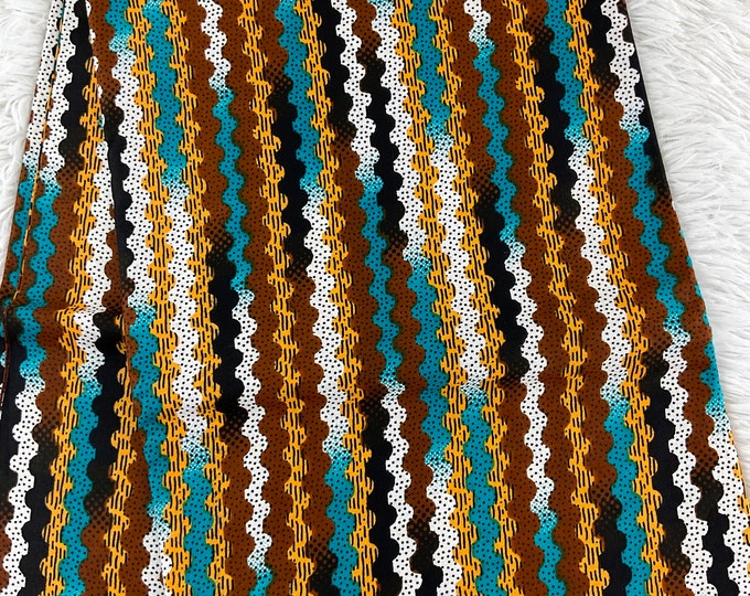 African fabric /African prints/ Ankara fabric/ African wax/ African fabric per yard/ African fabric for craft/MK411B