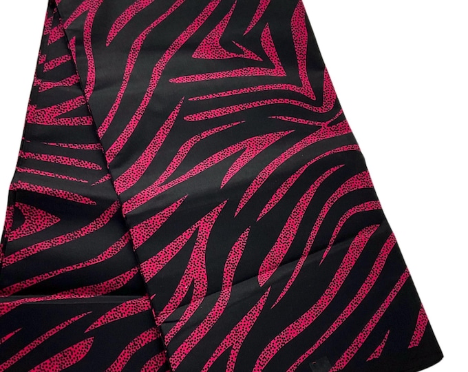 Pink Black African Print Fabric/Ankara Fabric 6 Yards/Cotton Print For Quilting/By The Yard/MK581A
