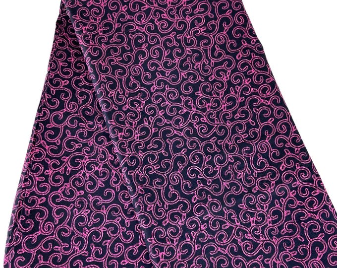Black Pink African Print Fabric/Ankara 6 Yards/Tribal Print Per Yard/Cotton Prints For Quilting/MK181/