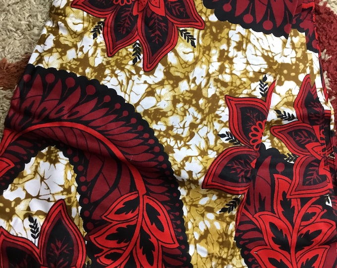 Wine African Fabric/African prints/ Ankara fabric/ African fabric per yard/ African fabric for crafts/ African fabri/FG15
