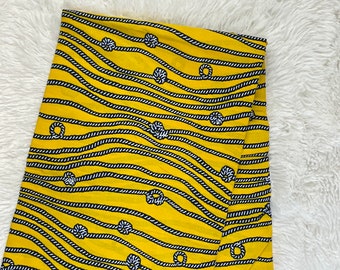 African fabric/African patched work fabric/ African prints/Wax print/ African headwrap/ African fabric for craft/ African clothing/ MK154