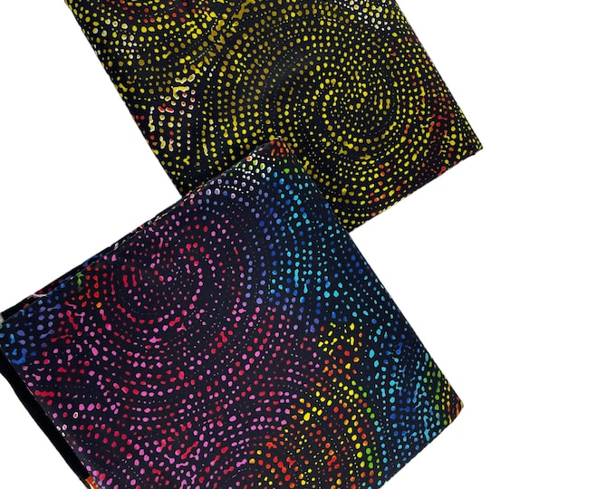Blue and Golden Yellow Ankara Fabric - 6 Yard African Wax Print