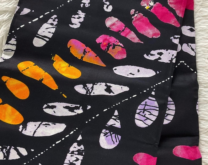 African Fabric/African prints/ Ankara fabric/ African fabric per yard/ African fabric for crafts/ African fabric for/MK144a/Black and Pink