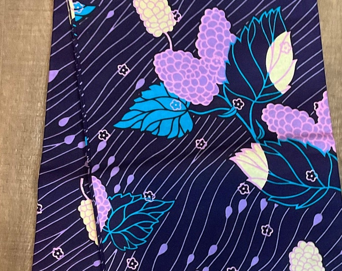 African Fabric/Ankara-Purple Blue Fabric/African Dress/African Print/Block Printed Fabric/Mudcloth Fabric/Quilting Fabric/Cot/ZM56