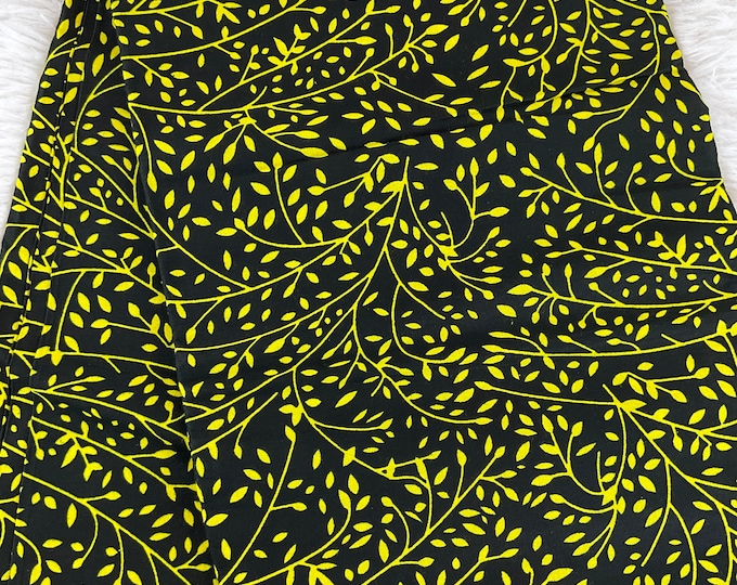 African Fabric/African prints/ Ankara fabric/ African fabric by the yard/African fabric/ African fabric 6 yards/MK109/African Headwrap/Black