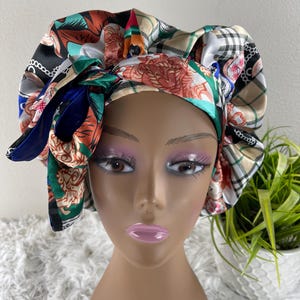 Luxury Satin Bonnet-Reversible,Adjustable and Gentle on Hair/Sleep Bonnet/Satin Bonnet For All Hair Types/ZK