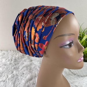 Elastyczny, pleciony turban/gotowy turban na głowę dla kobiet/wiązany turban/oddychająca, antypoślizgowa czapka/chemioterapia/łysienie