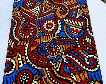 Wine African Fabric/African prints/ Ankara fabric/ Wax print/ African fabric for crafts/ African headwrap/ African clothing/MK908T