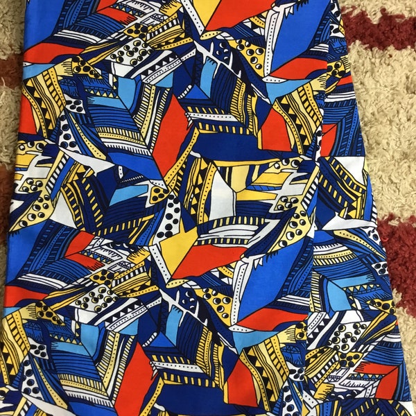 Blauer afrikanischer Stoff/ afrikanische Drucke Schüttgut/ Afrikanischer Stoff 6 Yards / Afrikanischer Stoff für Kunsthandwerk/ Afrikanischer Stoff für Kleidung/MK167