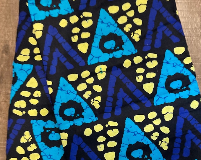 African fabric/ African prints/Wax print/ African headwrap/ African fabric for craft/ African clothing/ MK159/Peacock/Blue Fabric/African Cl