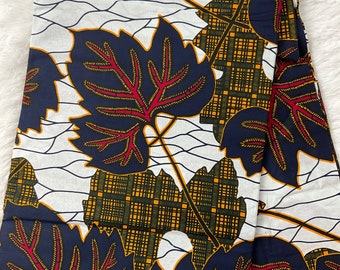 African Fabric/African prints/ Ankara-White Black Floral fabric/ African fabric per yard/ African fabric for crafts/ African fabri/DK35/Tiss