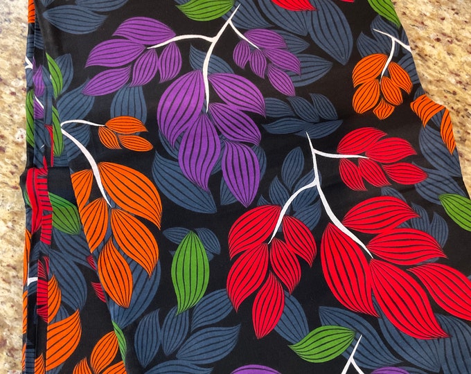 African Fabric/African prints/ Ankara fabric/ African fabric by the yard/ Wax prints/ African fabric for apparels/MK702/Black Purple Orange