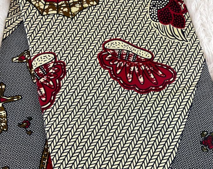 African Fabric/African prints/ Ankara fabric/ African fabric by the yard/African fabric/ African fabric 6 yards/MK117