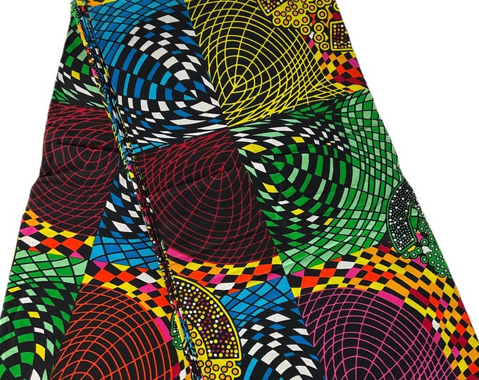 African Fabric/ African Print Fabric/African Wax Fabric/Ankara-Blue Pink Fabric/Gift For Her/Fabric/DT02